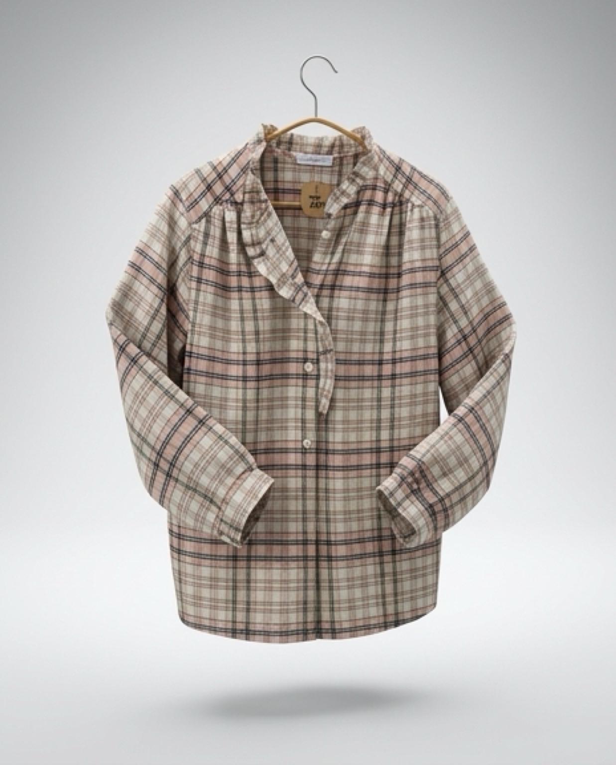 Camisa de cuadros marrón