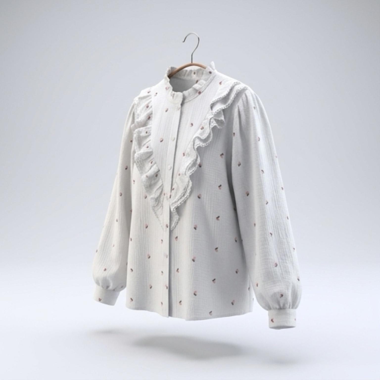 Camisa con flores Rosas
