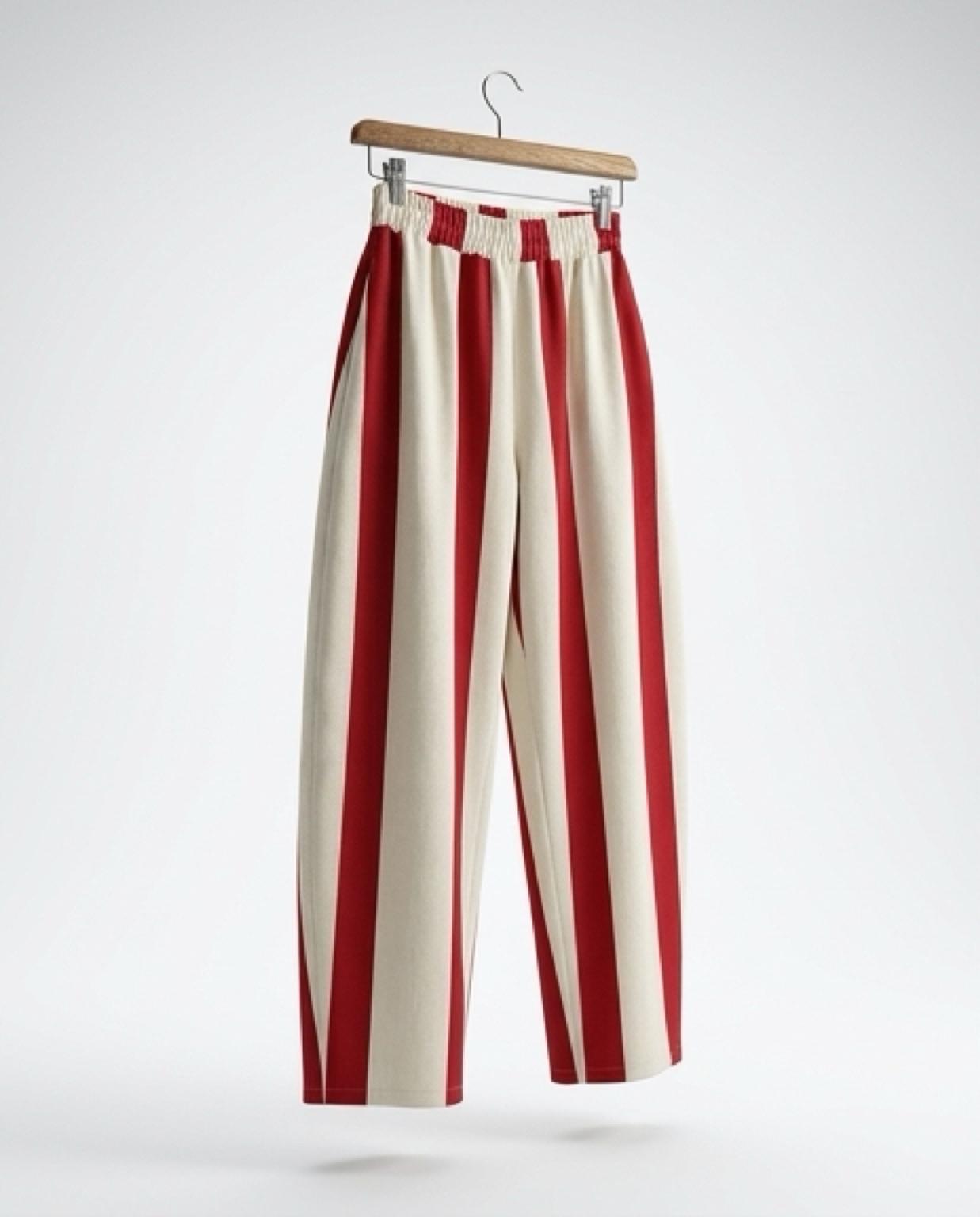 Pantalón de Rayas rojas