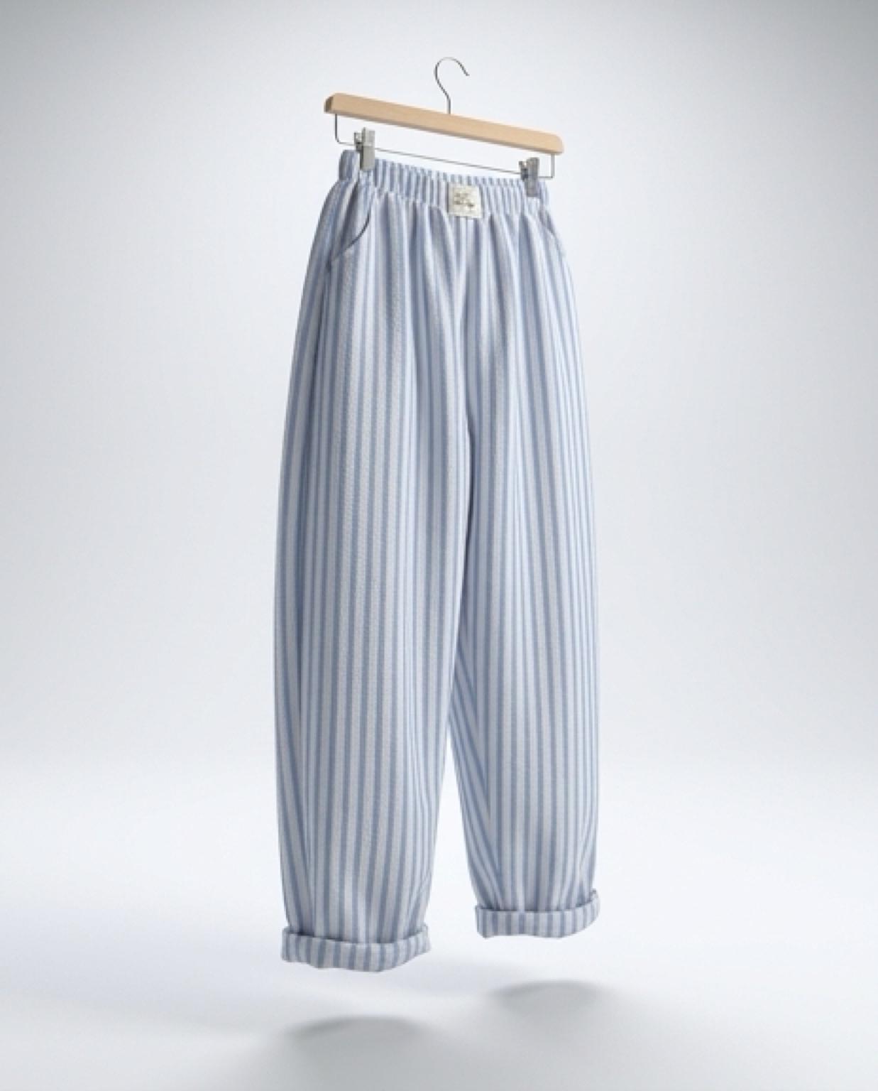Pantalón de rayas azul