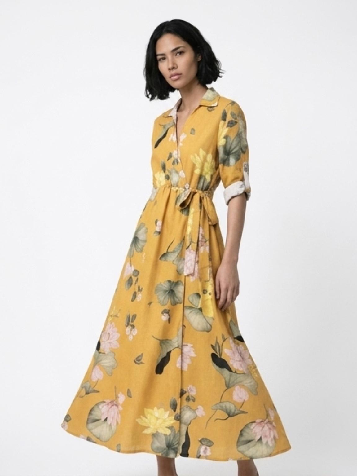 Vestido Amarilo de flores