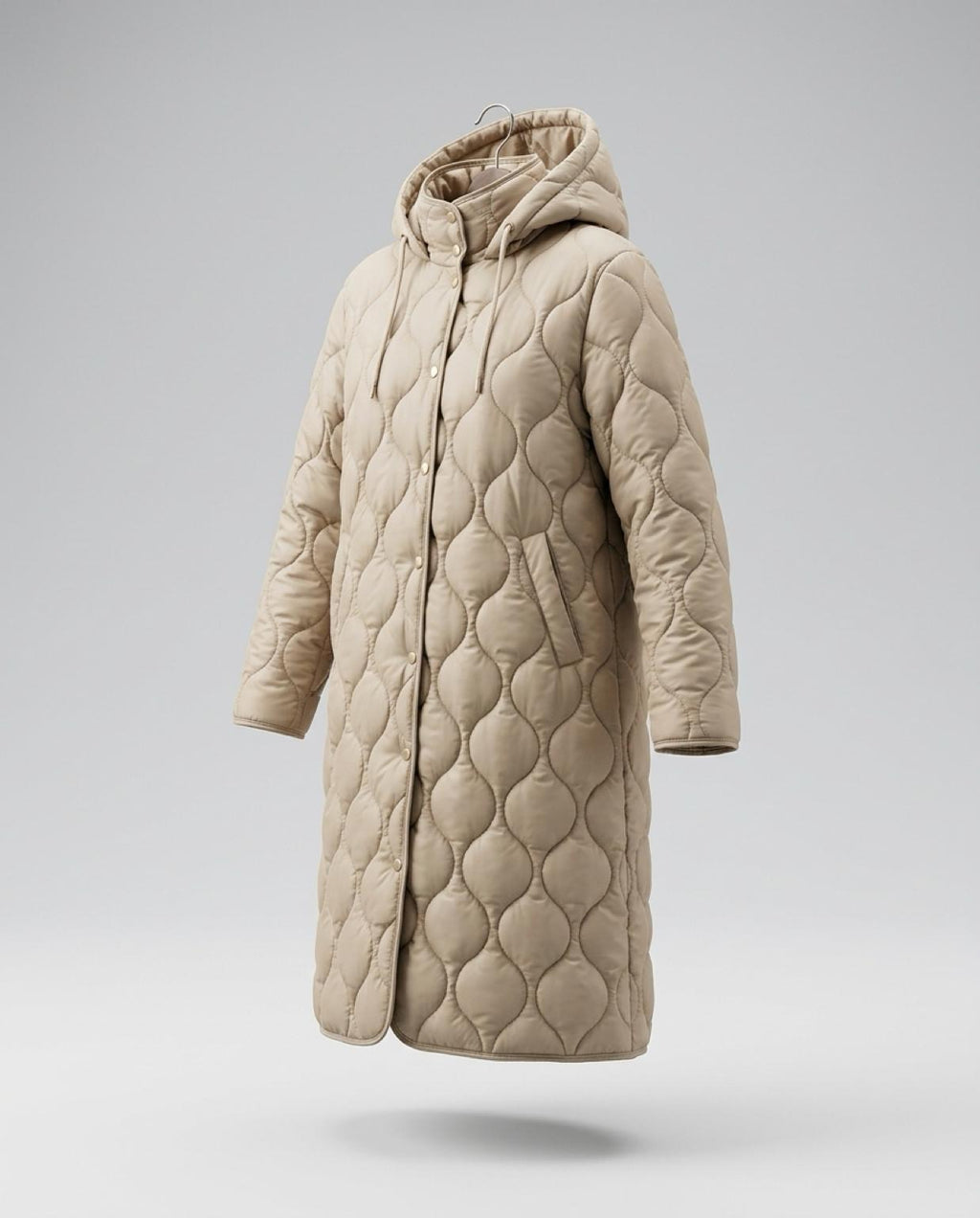 Chubasquero Beige Acolchado